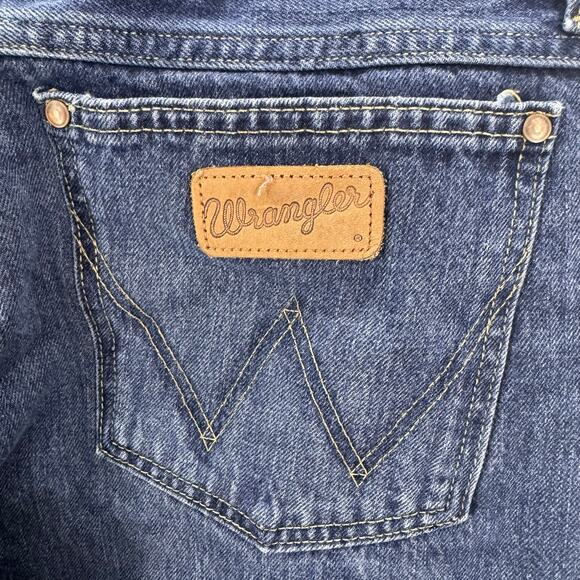 Wrangler Retro Jeans Mens 36x32 Slim Boot Cut Denim Cowboy Western Rodeo Casual - Picture 6 of 8